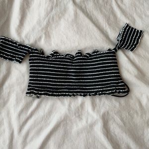 Women’s striped bikini top